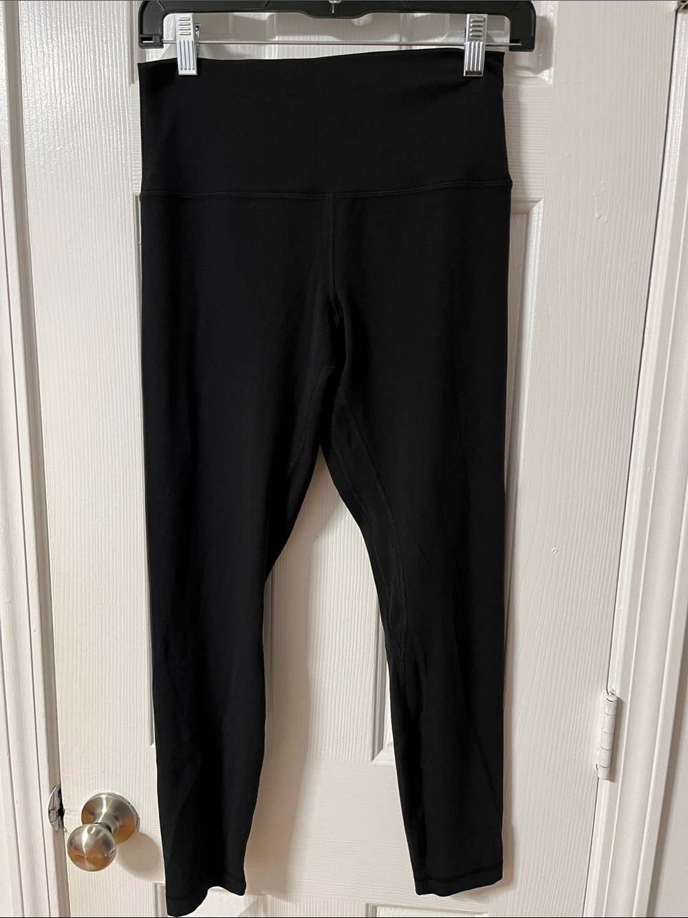 lululemon athletica Black High-Waist Leggings with Wide Waistband